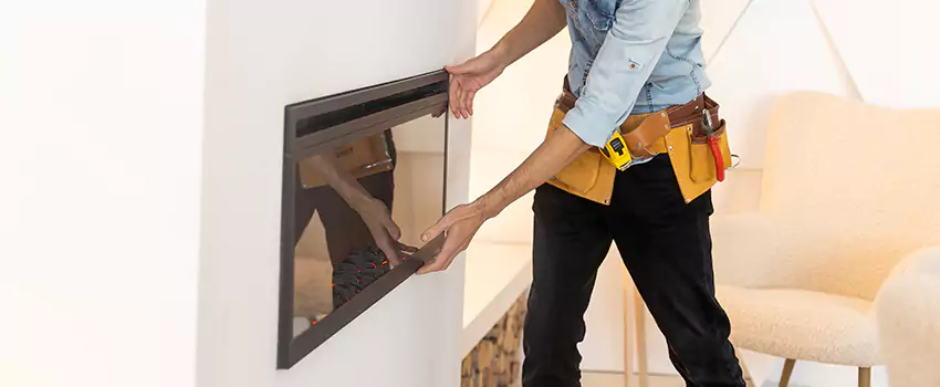 Metal Fireplace Installation in Marshall, Texas