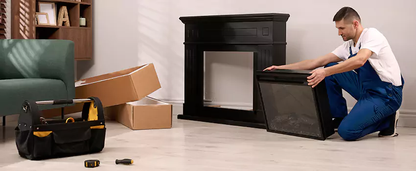 Old Rusted Metal Fireplace Repair And Replacement in Marshall, TX