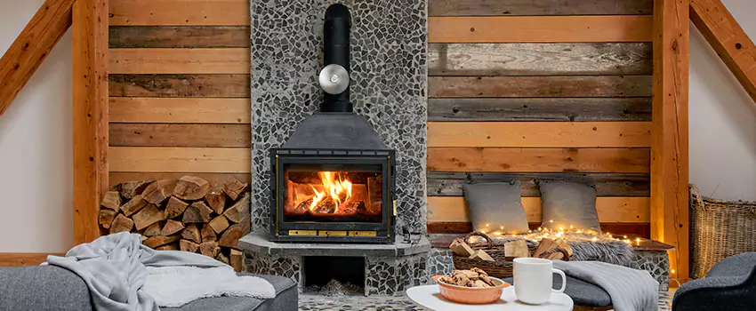 Thelin Hearth Products Direct Vent Gas Stove Fireplace Inspection in Marshall, Texas